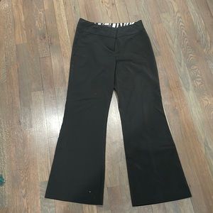 Black flare slacks